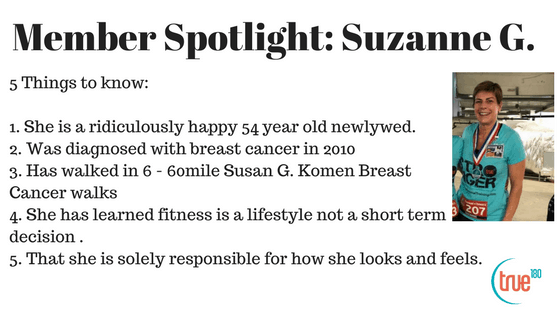 True180 Personal Training | Member Spotlight: Suzanne G.