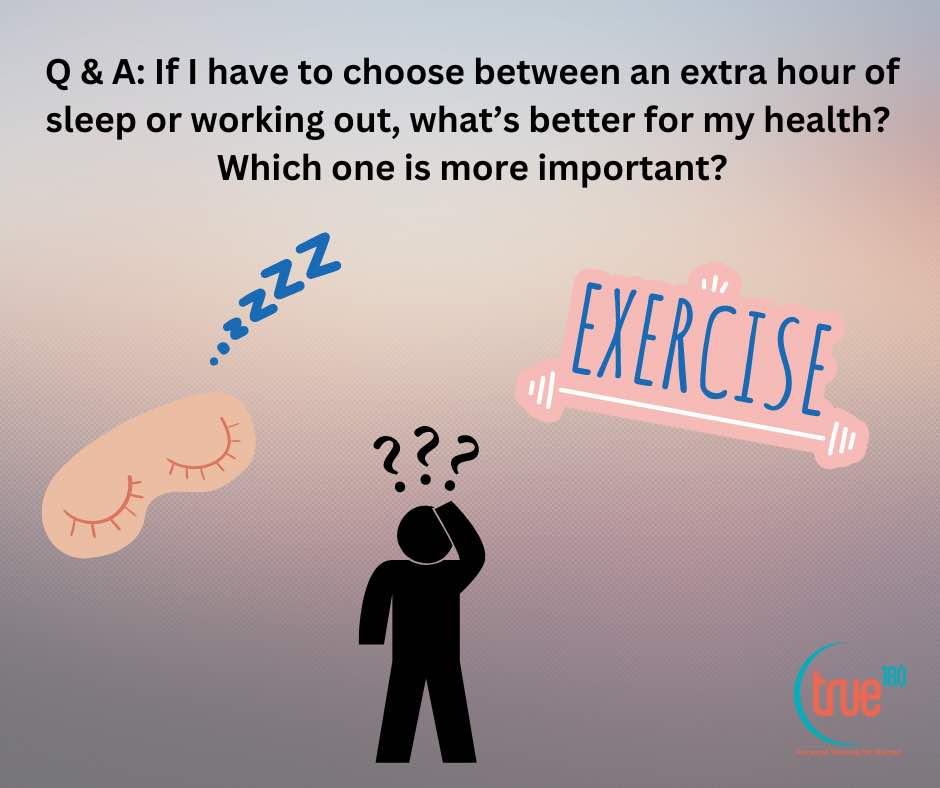 Sleep or Exercise - Which Should You Choose 1 charlotte personal training Sleep or Exercise