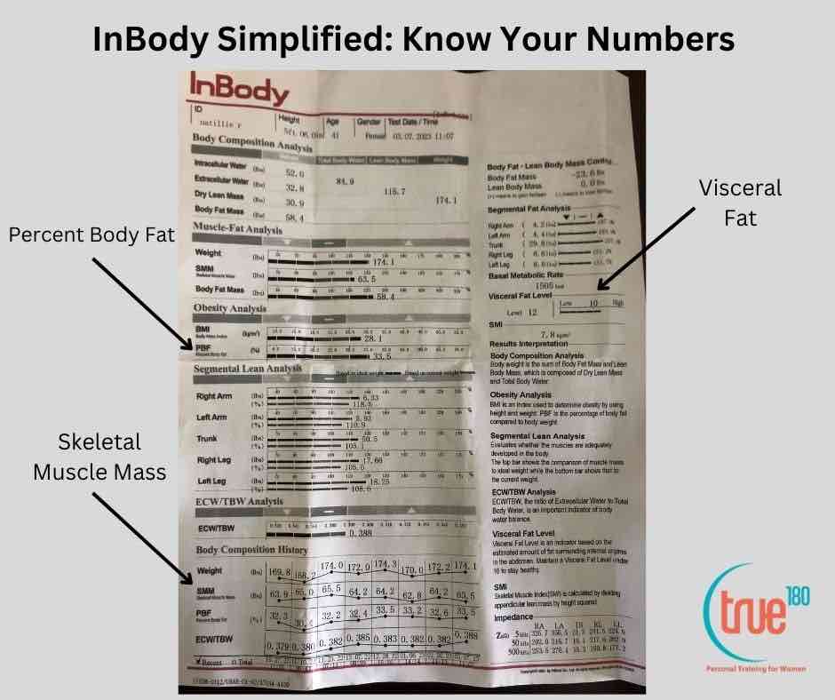 body fat percentage Inbody sheet