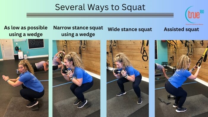 several ways to squat