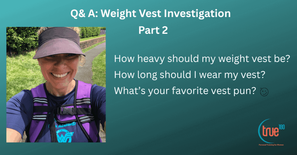 How heavy should my weight vest be? Weight Vest Q & A. Part 2 1 How heavy should my weight vest be